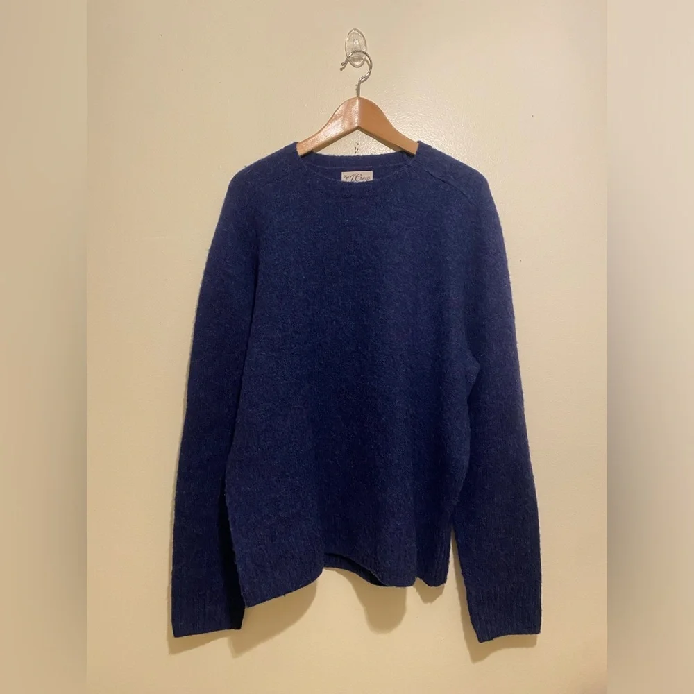 J. Crew Wool Men's Navy Crewneck Sweater. Size XL Style BI848